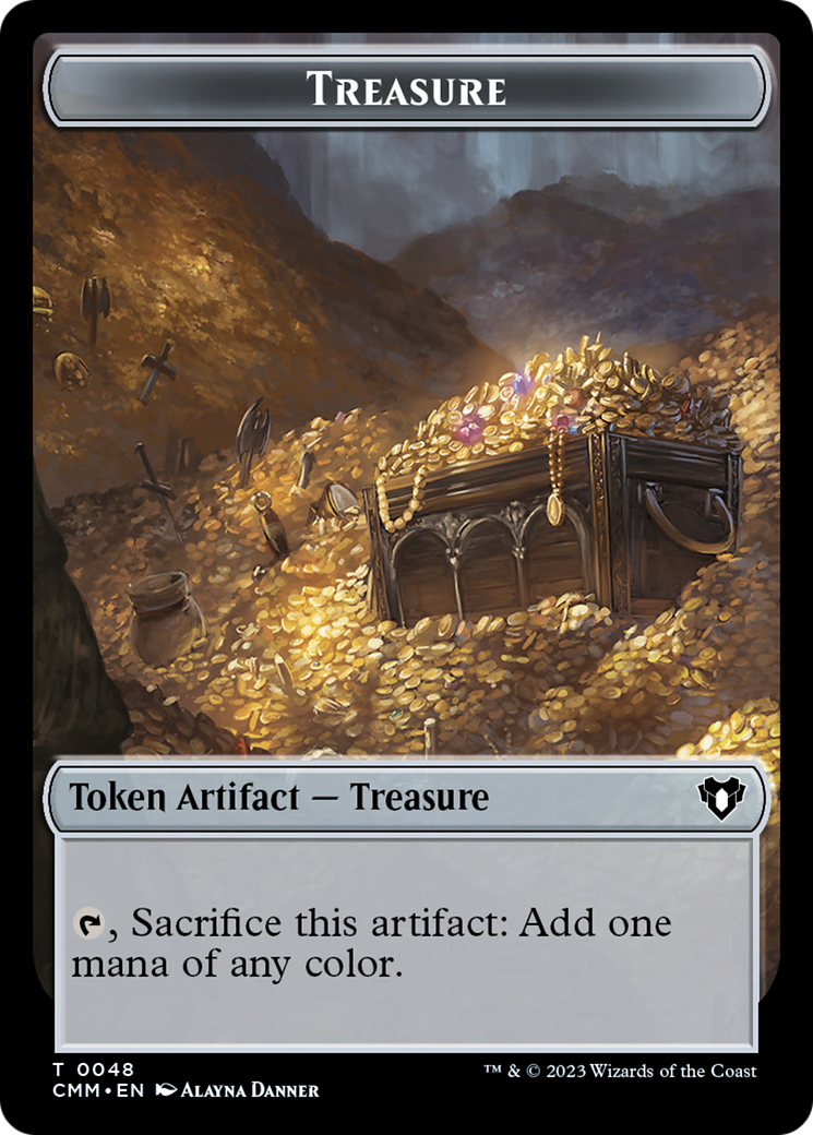 Treasure // Ogre Double-Sided Token [Commander Masters Tokens] | Rock City Comics