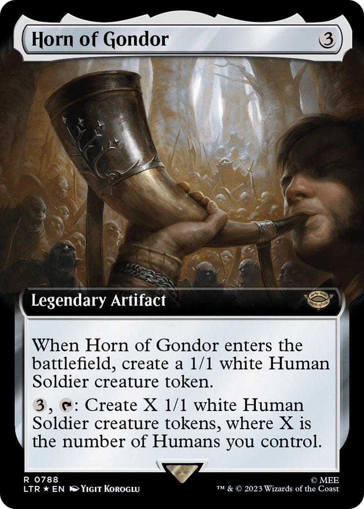 Horn of Gondor (Extended Art) (Surge Foil) [The Lord of the Rings: Tales of Middle-Earth] | Rock City Comics