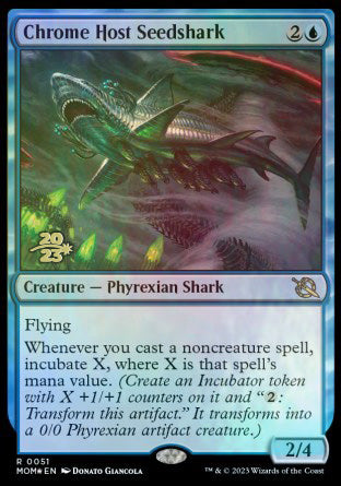 Chrome Host Seedshark [March of the Machine Prerelease Promos] | Rock City Comics