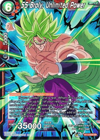 SS Broly, Unlimited Power (BT11-014) [Vermilion Bloodline] | Rock City Comics