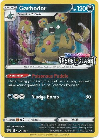 Garbodor (SWSH025) (Staff Prerelease Promo) [Sword & Shield: Black Star Promos] | Rock City Comics