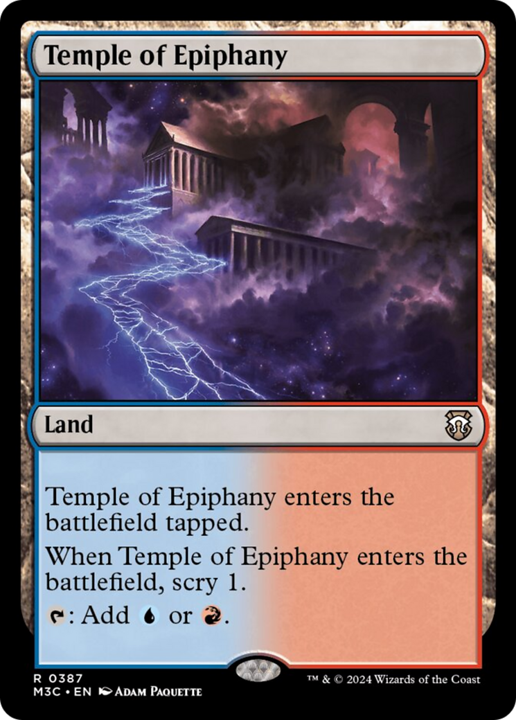Temple of Epiphany (Ripple Foil) [Modern Horizons 3 Commander] | Rock City Comics