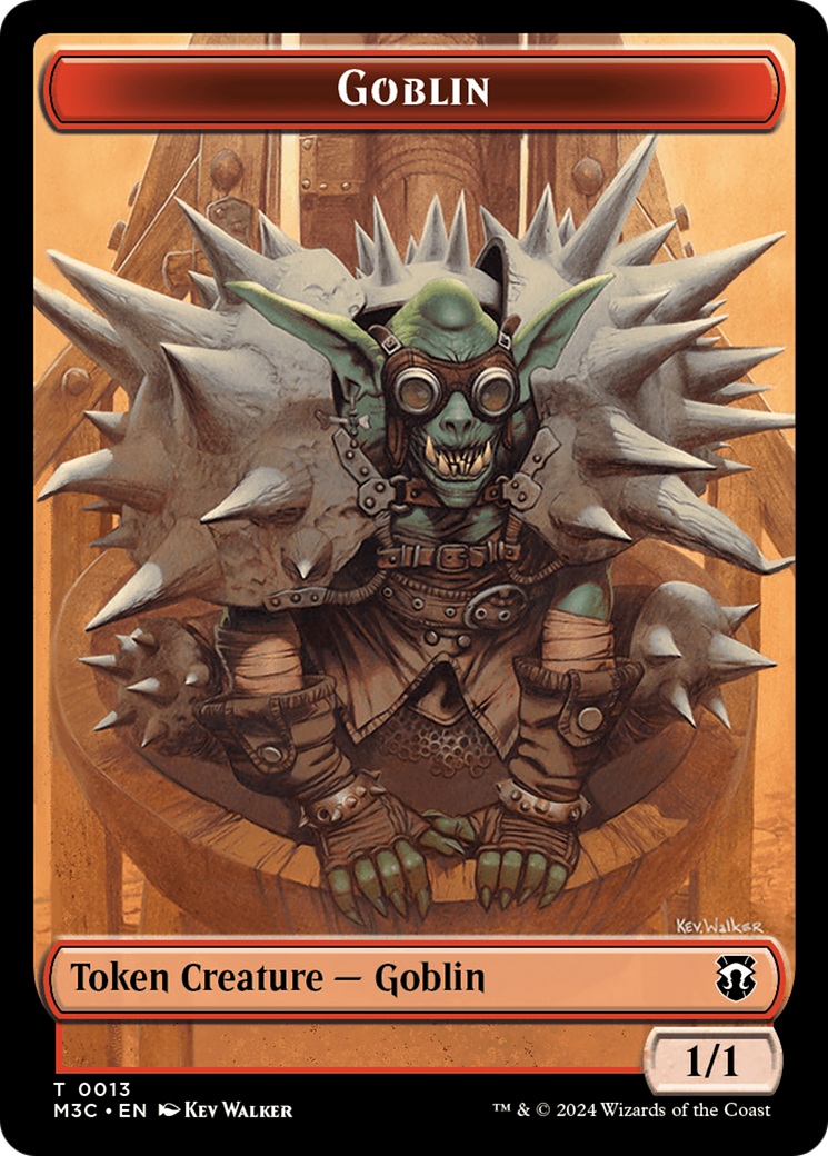 Tarmogoyf // Goblin Double-Sided Token [Modern Horizons 3 Commander Tokens] | Rock City Comics