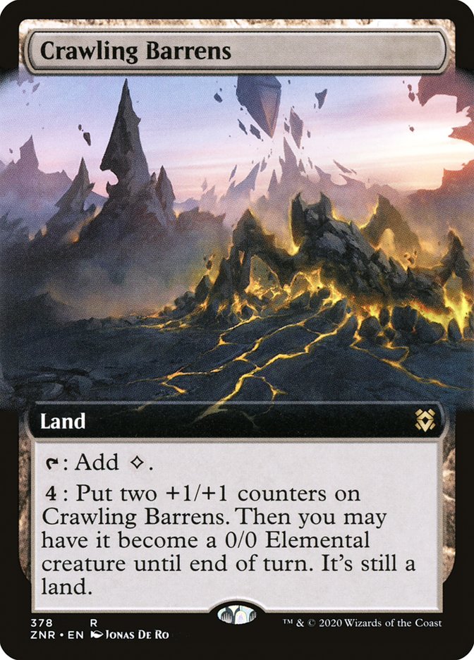 Crawling Barrens (Extended Art) [Zendikar Rising] | Rock City Comics