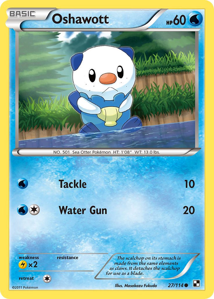 Oshawott (27/114) [Alternate Art Promos] | Rock City Comics