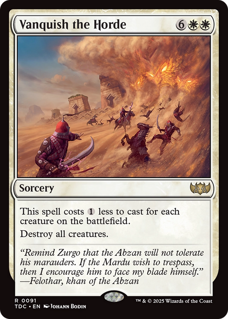 Vanquish the Horde [Tarkir: Dragonstorm Commander] | Rock City Comics