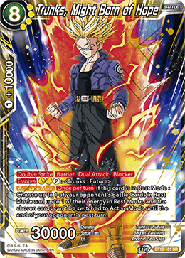 Trunks, Might Born of Hope (BT13-101) [Supreme Rivalry] | Rock City Comics