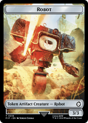 Robot // Treasure (019) Double-Sided Token [Fallout Tokens] | Rock City Comics