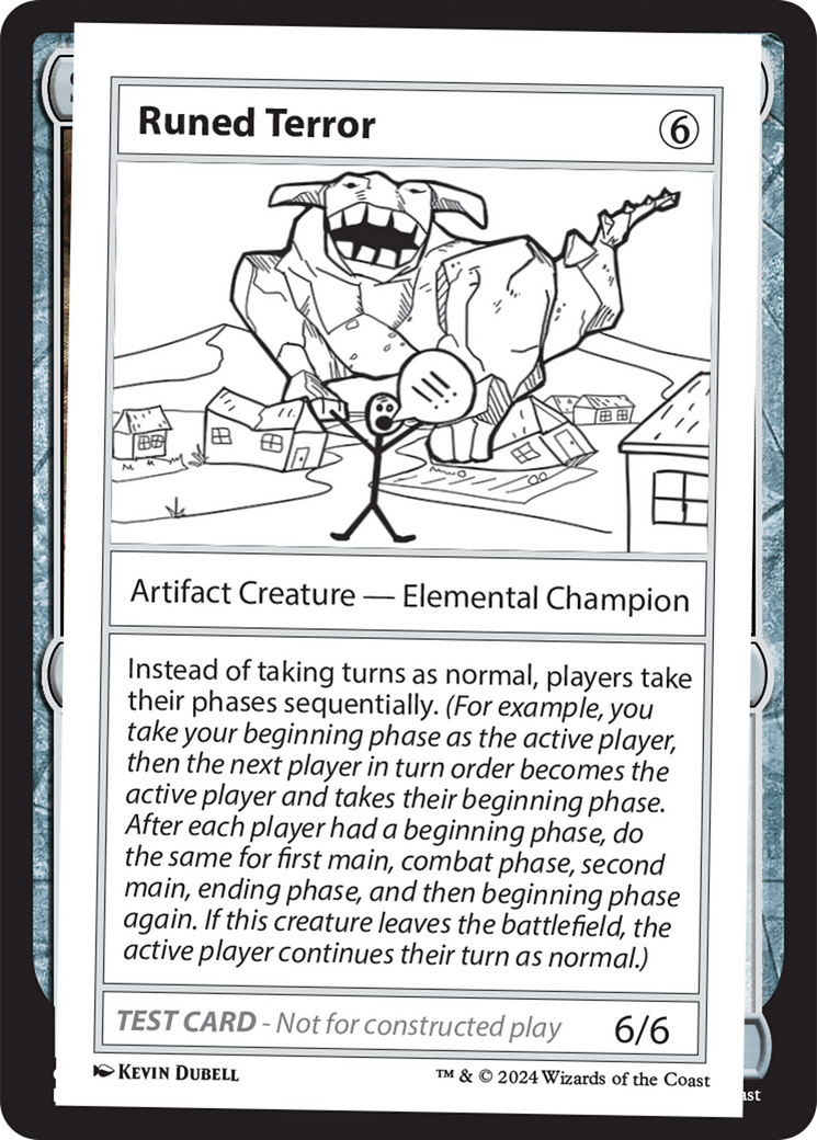 Runed Terror [Mystery Booster 2 Playtest Cards] | Rock City Comics