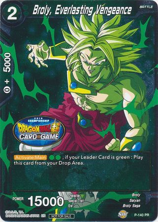 Broly, Everlasting Vengeance (Championship Final 2019) (P-140) [Tournament Promotion Cards] | Rock City Comics