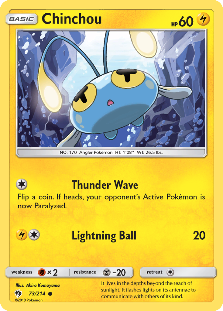 Chinchou (73/214) [Sun & Moon: Lost Thunder] | Rock City Comics