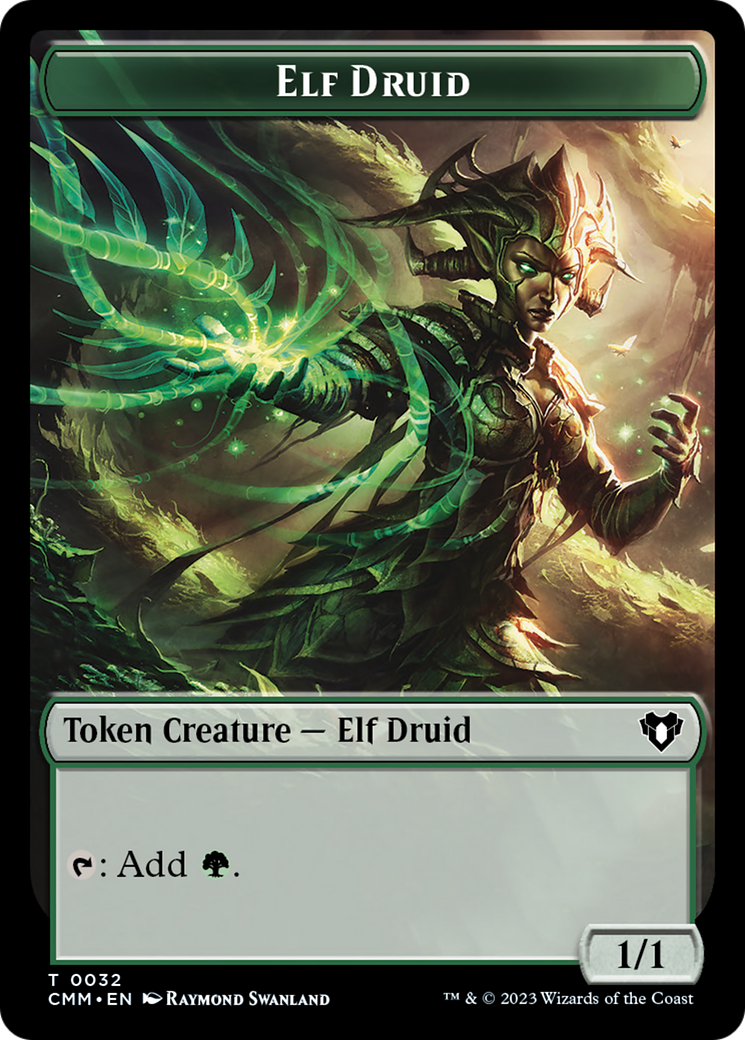 Elf Druid Token [Commander Masters Tokens] | Rock City Comics