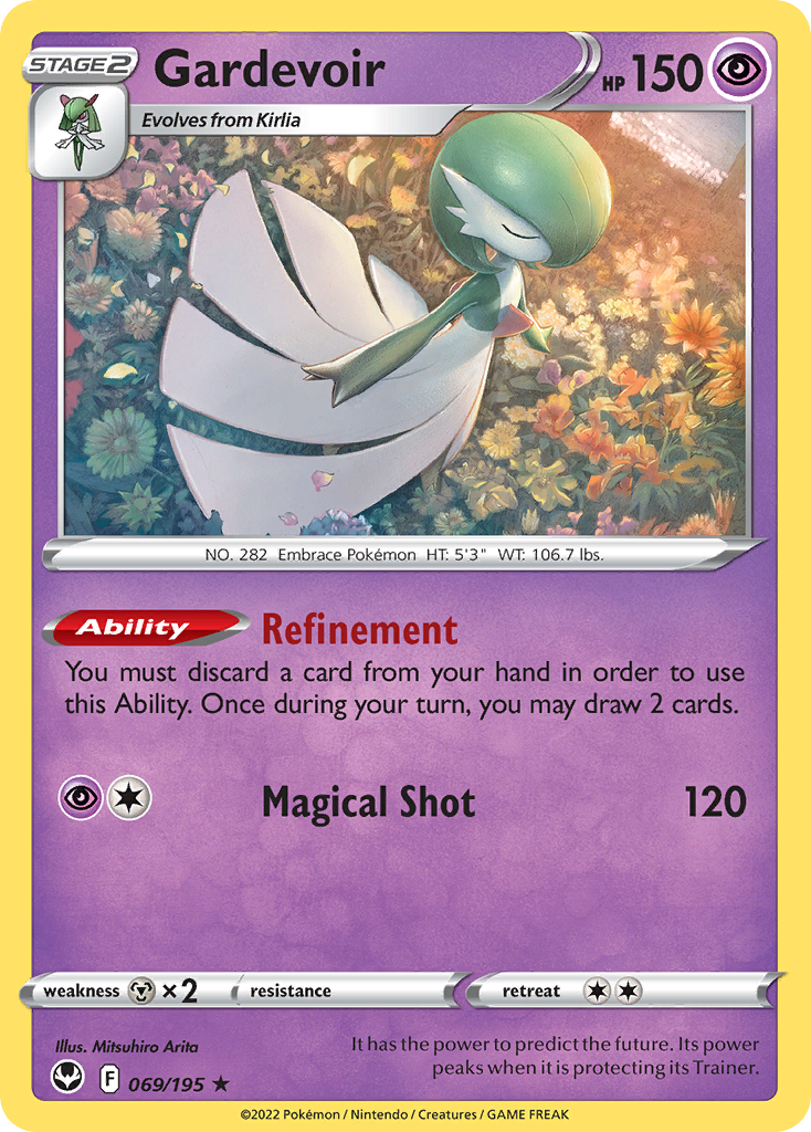 Gardevoir (069/195) (Theme Deck Exclusive) [Sword & Shield: Silver Tempest] | Rock City Comics