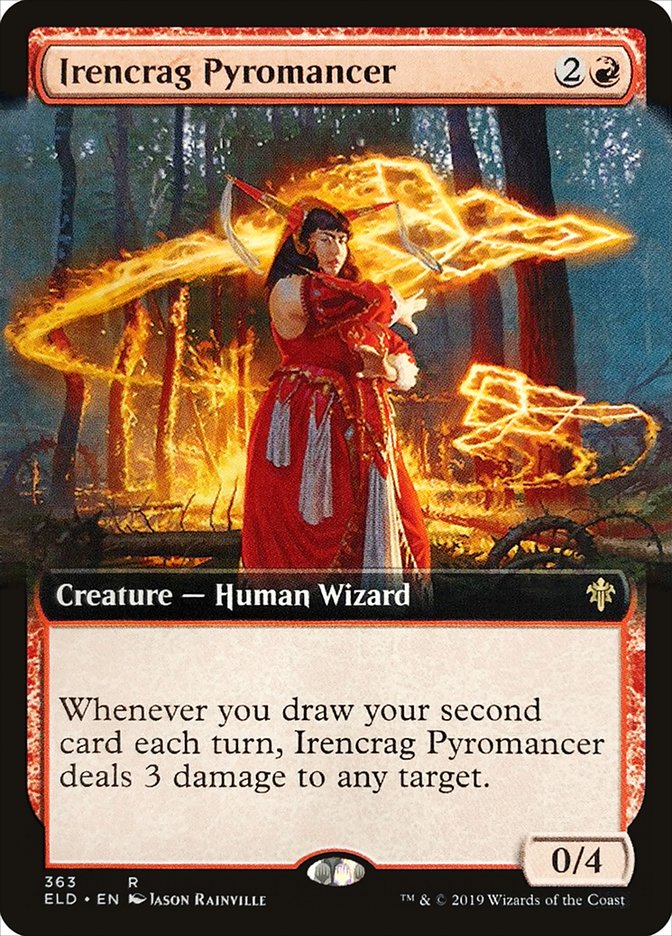 Irencrag Pyromancer (Extended Art) [Throne of Eldraine] | Rock City Comics