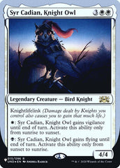 Syr Cadian, Knight Owl (Unfinity Foil Edition) [The List] | Rock City Comics