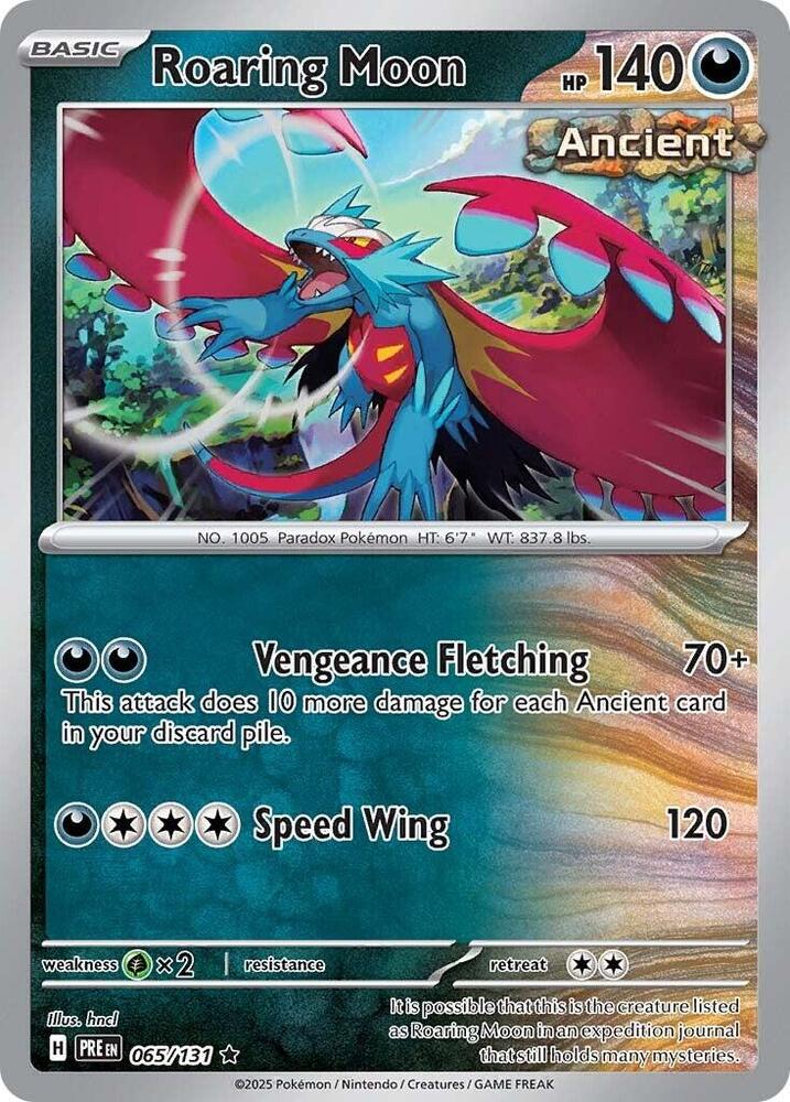 Roaring Moon (065/131) [Scarlet & Violet: Prismatic Evolutions] | Rock City Comics