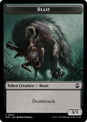 Beast (0010) // Shapeshifter (0008) Double-Sided Token [Modern Horizons 3 Commander Tokens] | Rock City Comics