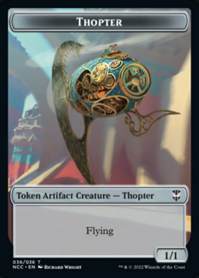 Thopter // Treasure (013) Double-Sided Token [Streets of New Capenna Commander Tokens] | Rock City Comics