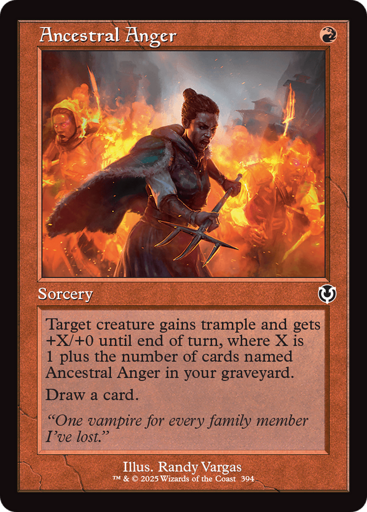 Ancestral Anger (Retro Frame) [Innistrad Remastered] | Rock City Comics