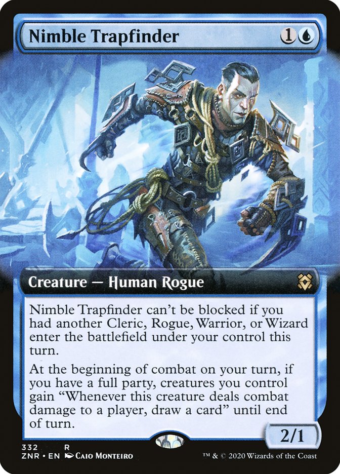 Nimble Trapfinder (Extended Art) [Zendikar Rising] | Rock City Comics