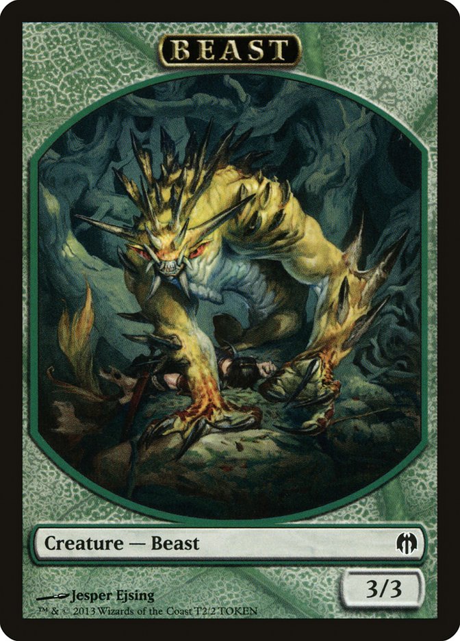 Beast Token [Duel Decks: Heroes vs. Monsters Tokens] | Rock City Comics