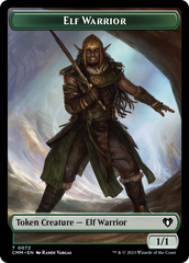 Elf Warrior // Cleric Double-Sided Token [Commander Masters Tokens] | Rock City Comics