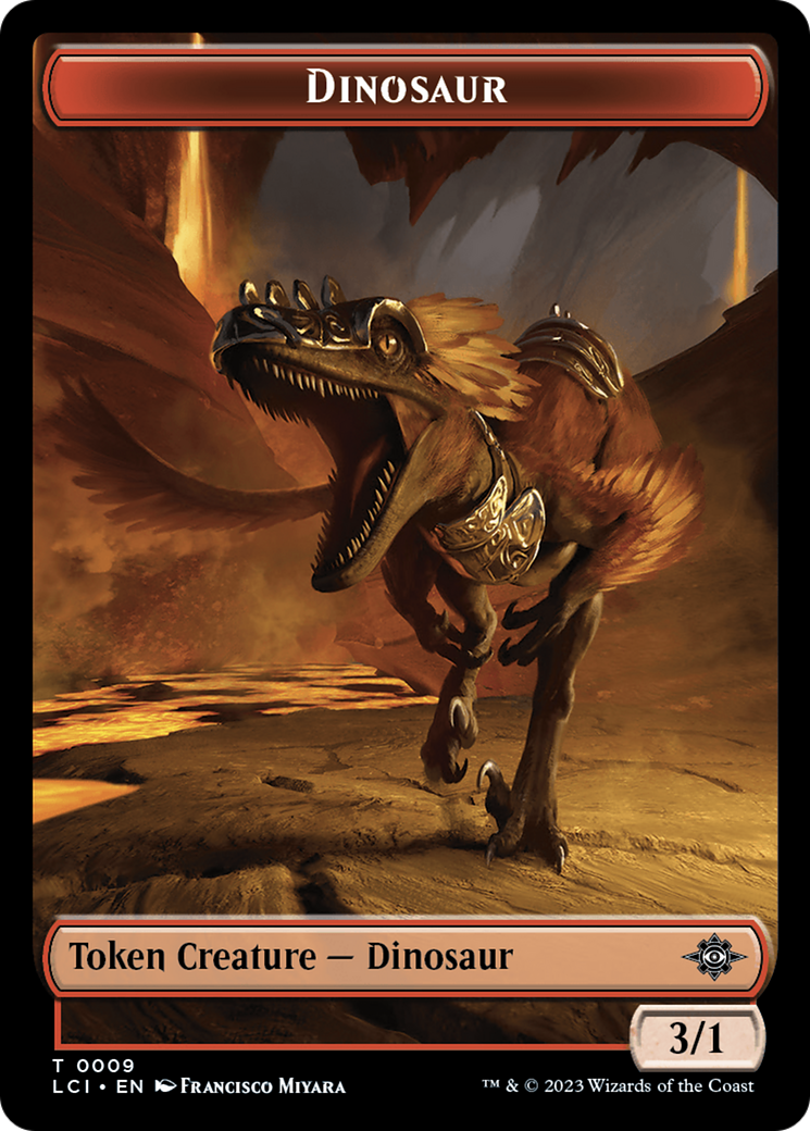 Map // Dinosaur (0009) Double-Sided Token [The Lost Caverns of Ixalan Tokens] | Rock City Comics