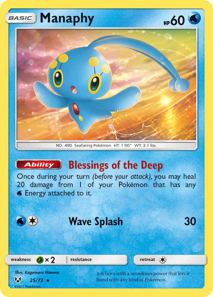 Manaphy (25/73) [Sun & Moon: Shining Legends] | Rock City Comics