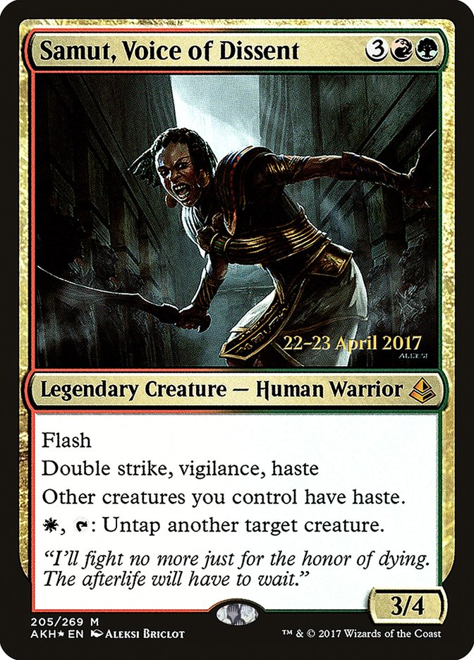 Samut, Voice of Dissent [Amonkhet Prerelease Promos] | Rock City Comics