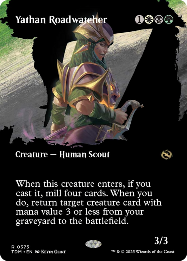 Yathan Roadwatcher (Borderless) [Tarkir: Dragonstorm] | Rock City Comics