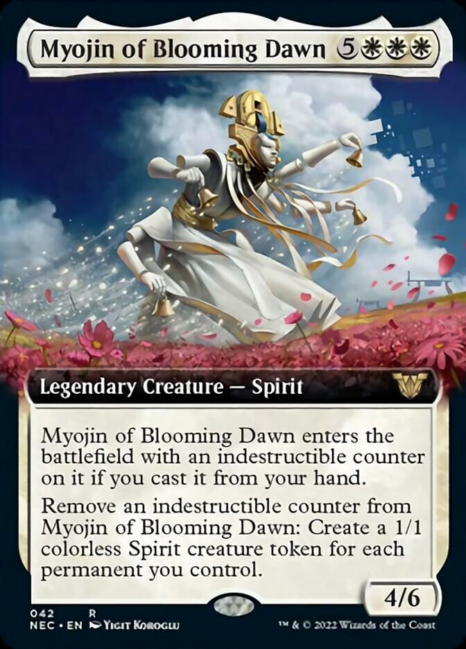 Myojin of Blooming Dawn (Extended Art) [Kamigawa: Neon Dynasty Commander] | Rock City Comics