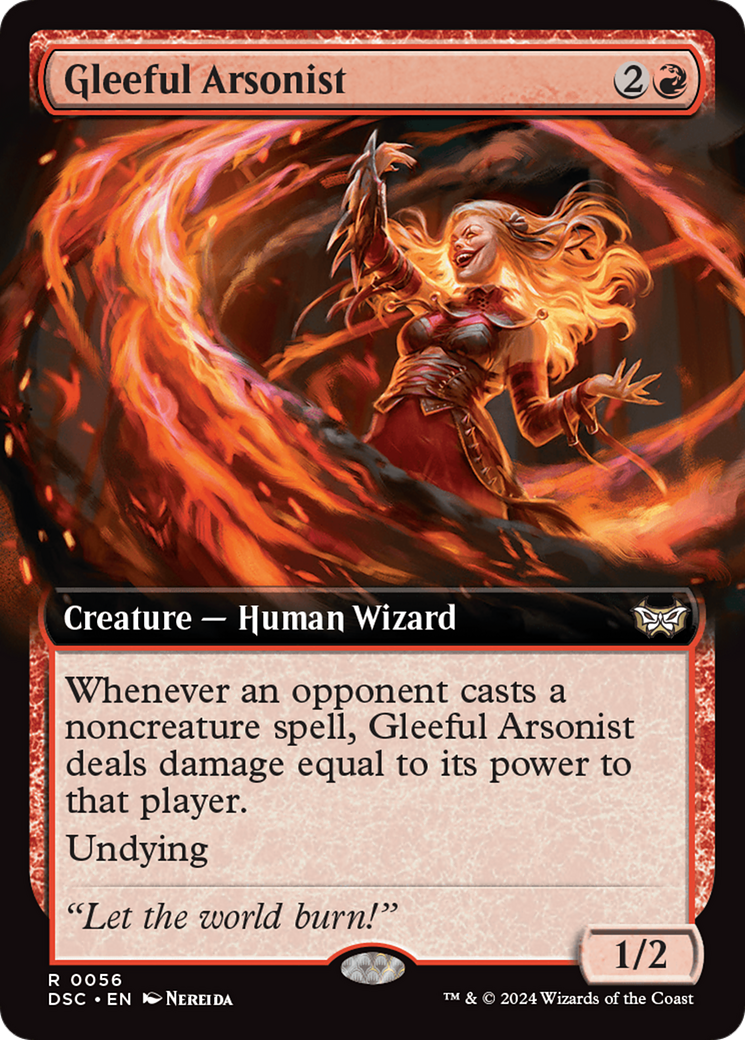 Gleeful Arsonist (Extended Art) [Duskmourn: House of Horror Commander] | Rock City Comics