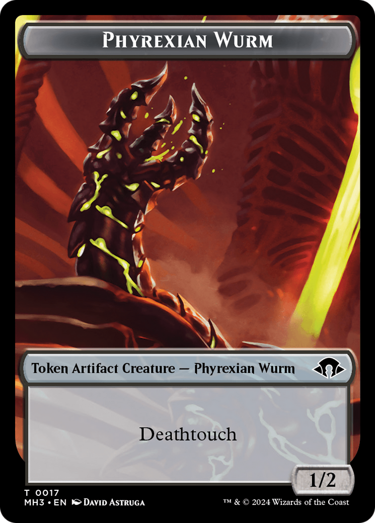 Phyrexian Wurm Token (0017) [Modern Horizons 3 Tokens] | Rock City Comics