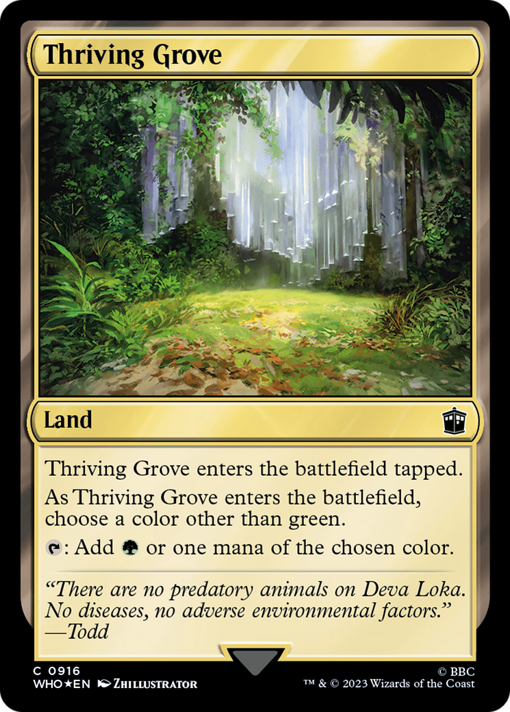 Thriving Grove (Surge Foil) [Doctor Who] | Rock City Comics