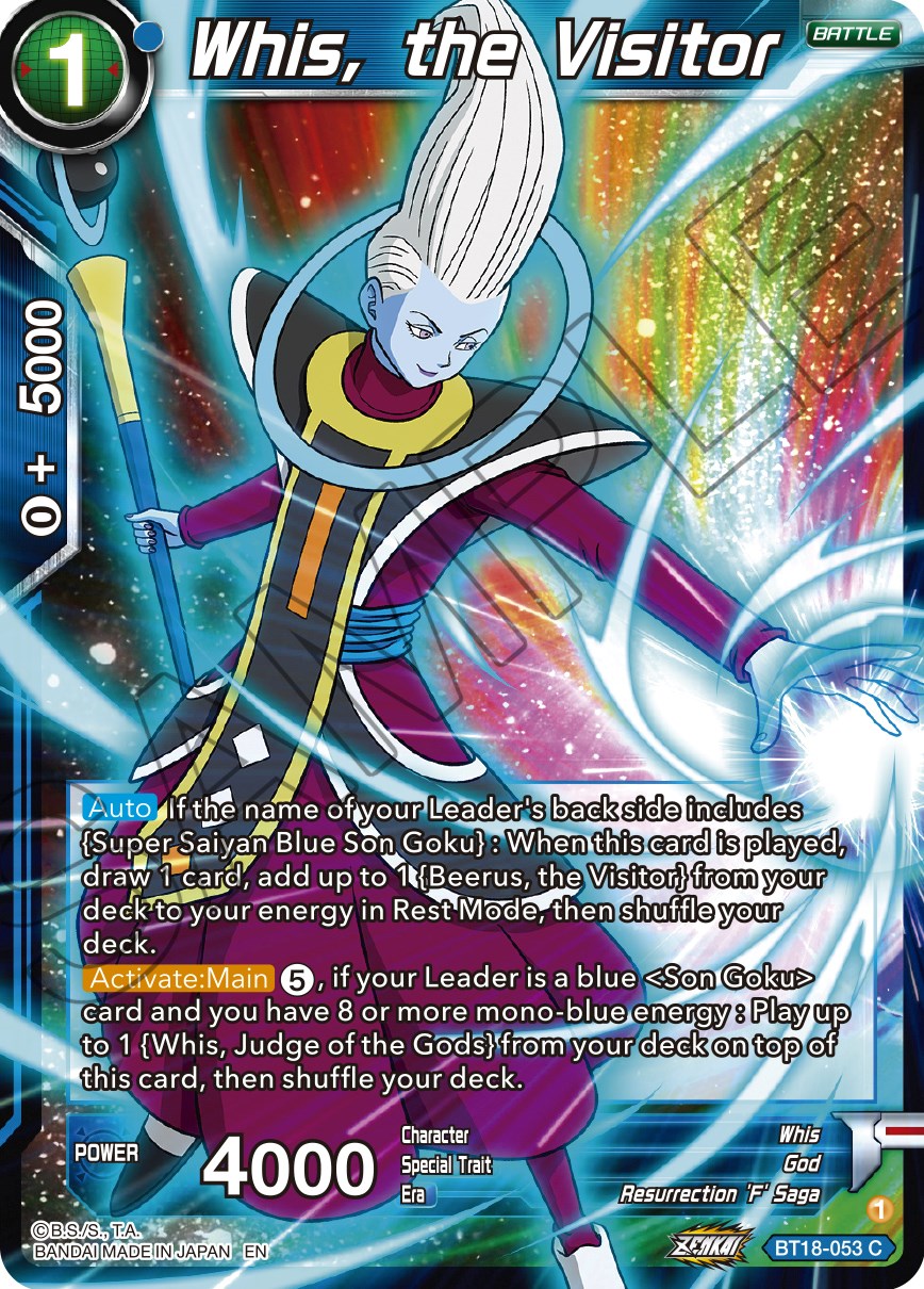 Whis, the Visitor (BT18-053) [Dawn of the Z-Legends] | Rock City Comics