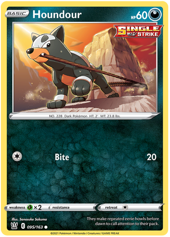 Houndour (095/163) [Sword & Shield: Battle Styles] | Rock City Comics