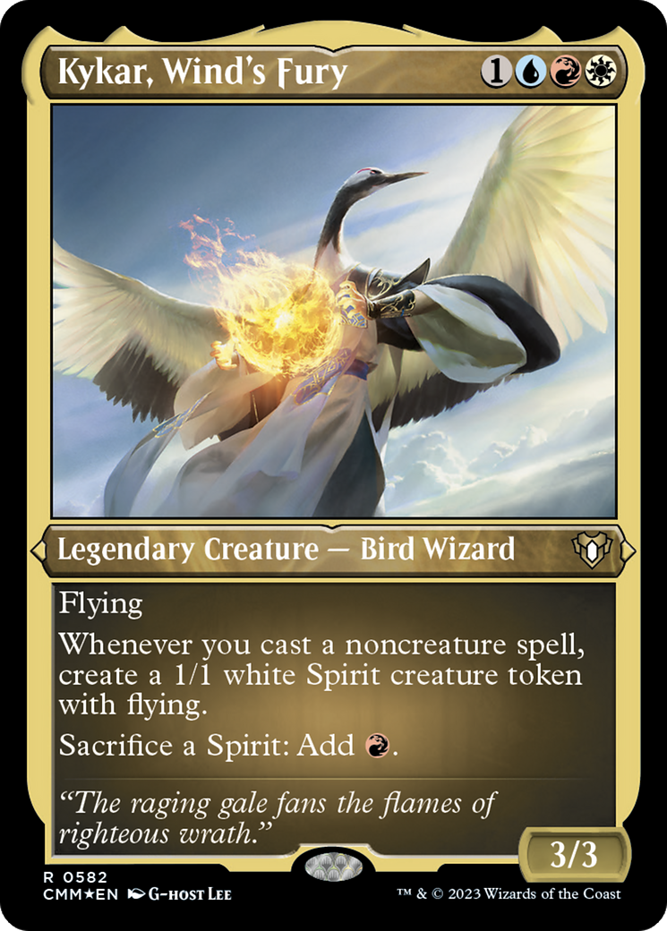 Kykar, Wind's Fury (Foil Etched) [Commander Masters] | Rock City Comics