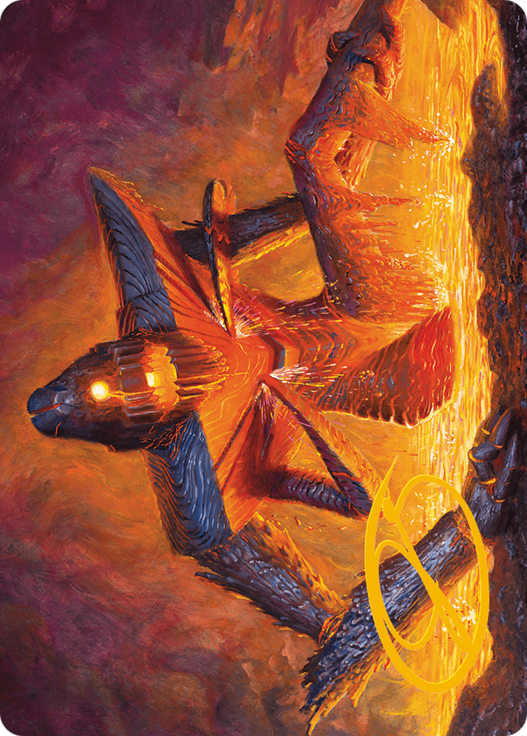 Molten Gatekeeper Art Card (Gold-Stamped Signature) [Modern Horizons 3 Art Series] | Rock City Comics