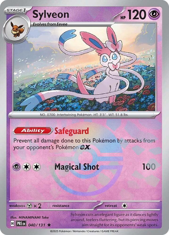 Sylveon (040/131) (Poke Ball Pattern) [Scarlet & Violet: Prismatic Evolutions] | Rock City Comics