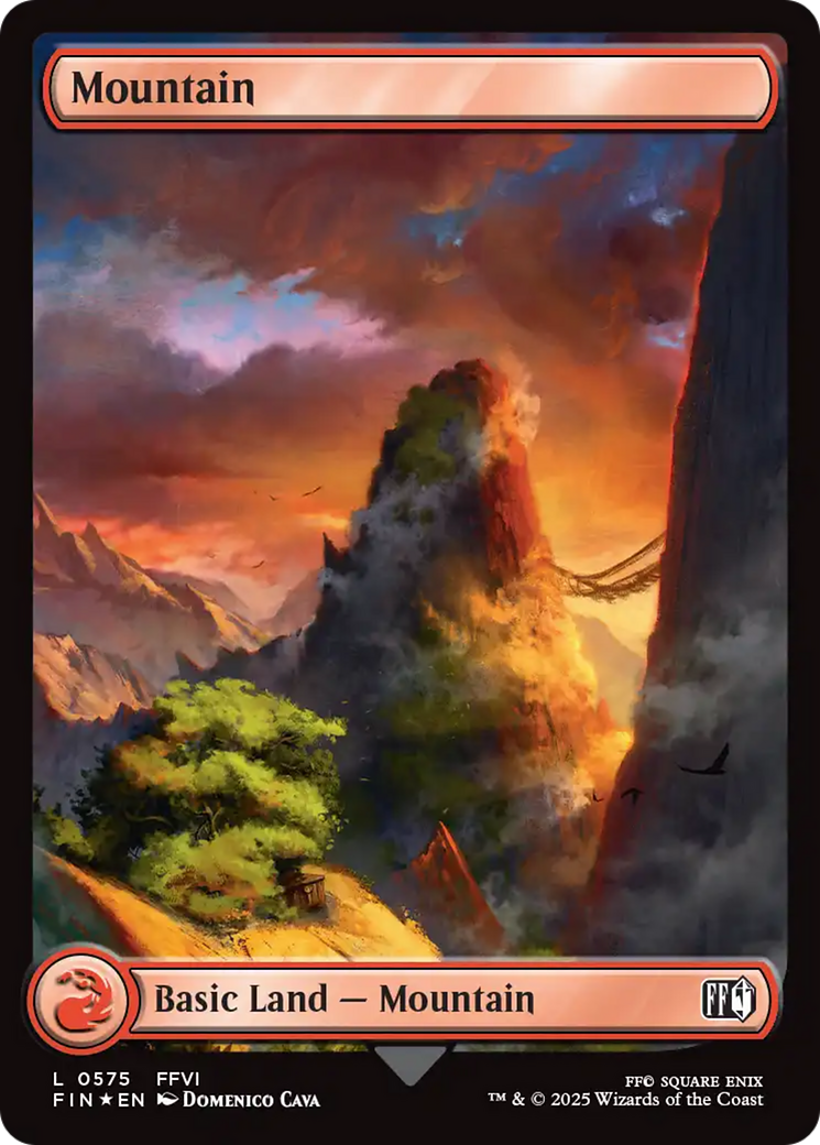 Mountain (0575) (Surge Foil) [FINAL FANTASY] | Rock City Comics