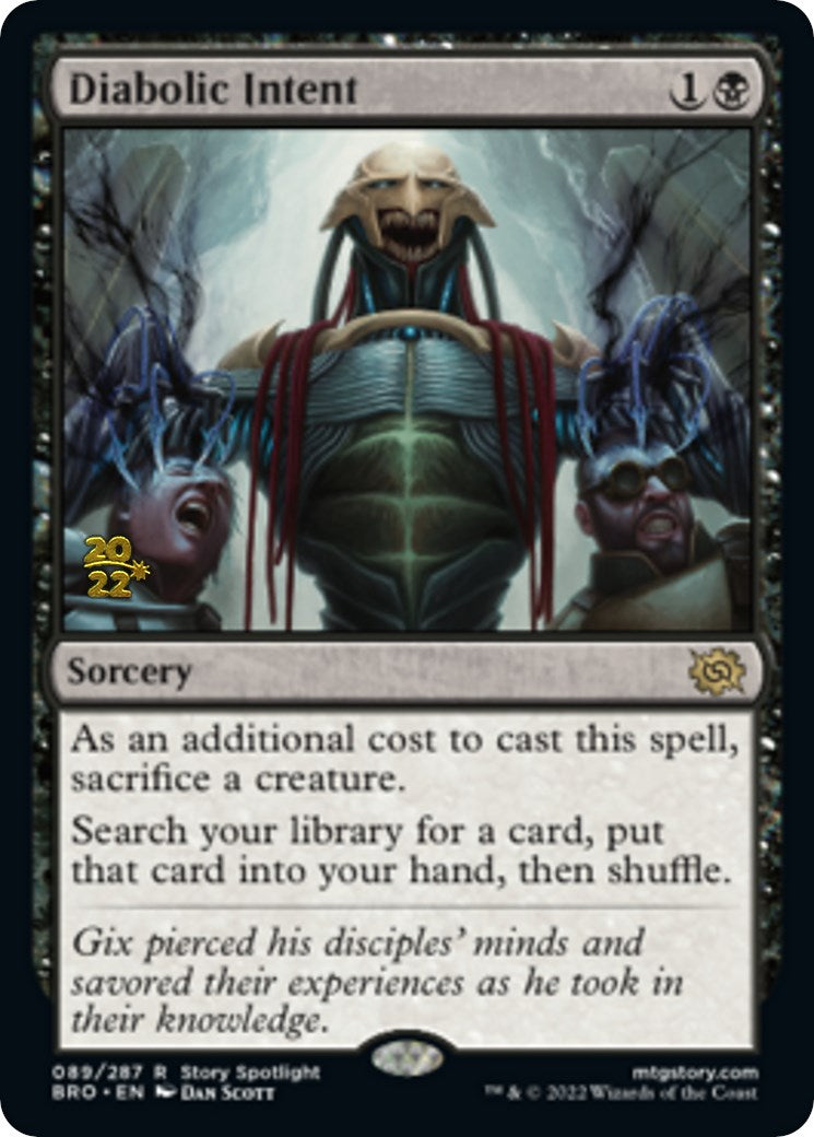 Diabolic Intent [The Brothers' War Prerelease Promos] | Rock City Comics