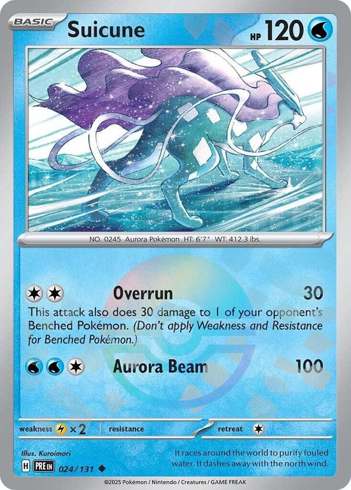 Suicune (024/131) (Poke Ball Pattern) [Scarlet & Violet: Prismatic Evolutions] | Rock City Comics