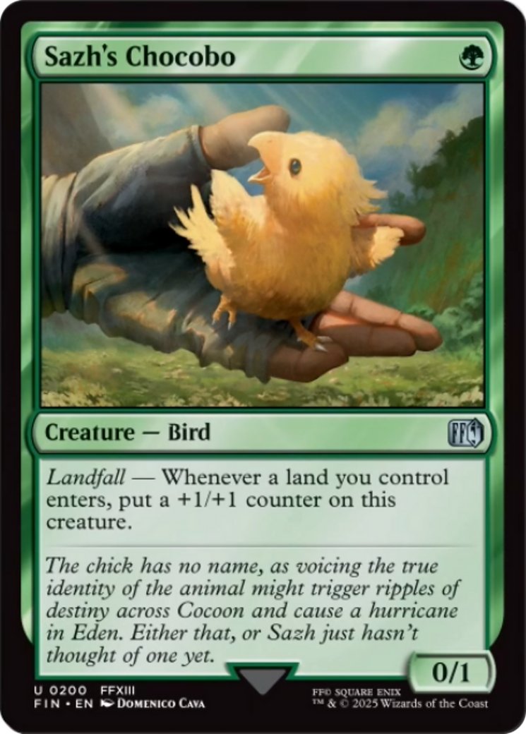 Sazh's Chocobo [FINAL FANTASY] | Rock City Comics