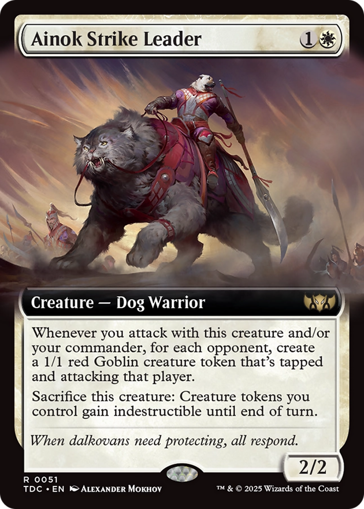 Ainok Strike Leader (Extended Art) [Tarkir: Dragonstorm Commander] | Rock City Comics