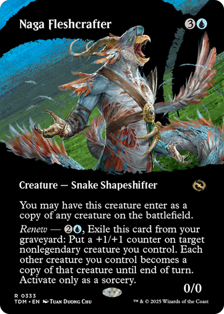 Naga Fleshcrafter (Borderless) [Tarkir: Dragonstorm] | Rock City Comics