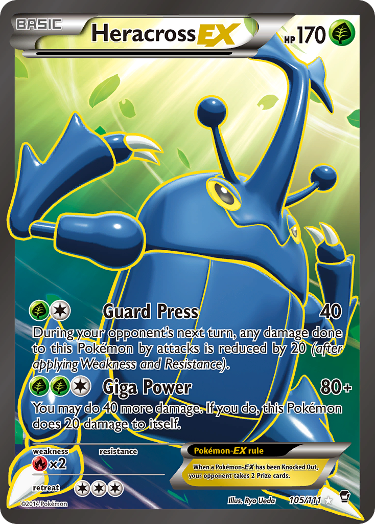 Heracross EX (105/111) [XY: Furious Fists] | Rock City Comics