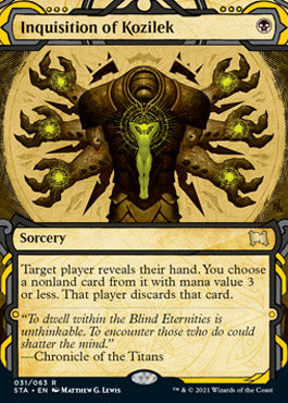 Inquisition of Kozilek (Foil Etched) [Strixhaven: School of Mages Mystical Archive] | Rock City Comics