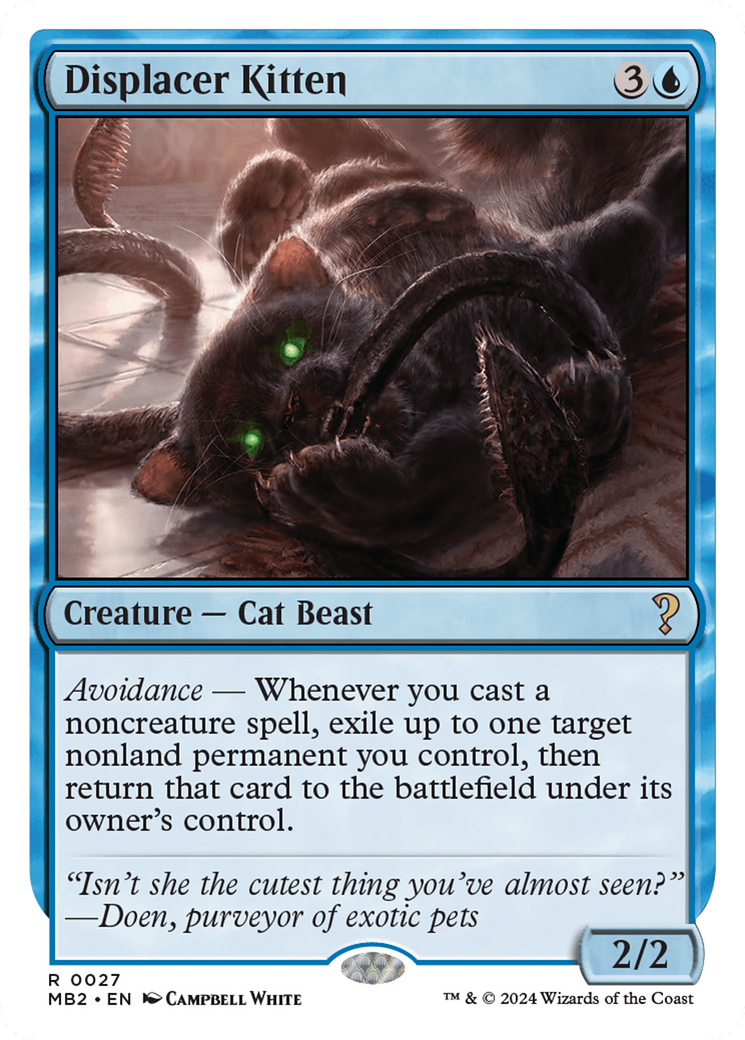 Displacer Kitten (White Border) [Mystery Booster 2] | Rock City Comics