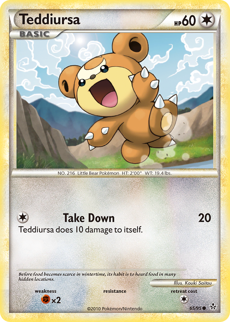 Teddiursa (65/95) [HeartGold & SoulSilver: Unleashed] | Rock City Comics