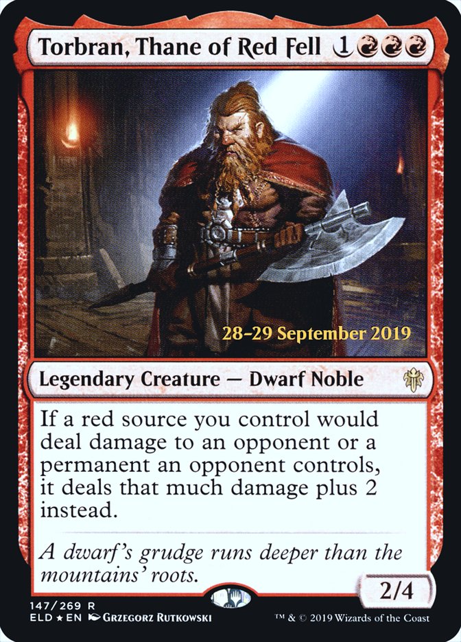 Torbran, Thane of Red Fell [Throne of Eldraine Prerelease Promos] | Rock City Comics